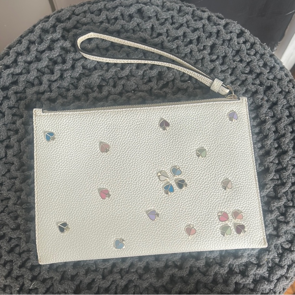 Kate Spade enamel wristlet — small